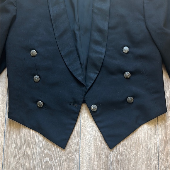 Hand Taylor by Carey Baltimore Black Military Style Jacket – Air Force Buttons - Picture 8 of 11